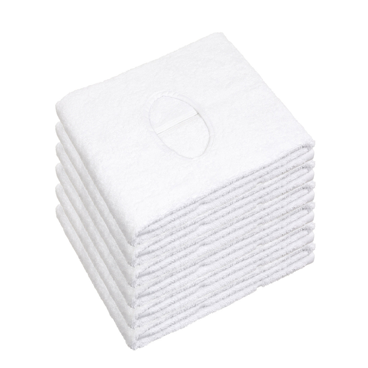 Luxury Easy Breathe Spa Towels With Face Hole - 6 Pack