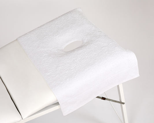 Luxury Easy Breathe Spa Towel With Face Hole - Single